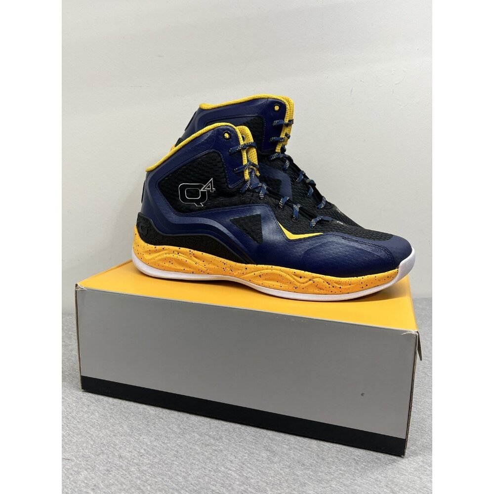 Q4 Sports DC2-I Basketball Shoes Mens Size 15 Navy‎ Black Gold High Top